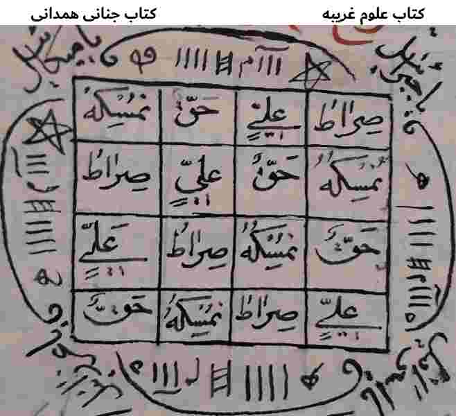 کتاب علوم غریبه جنانی همدانی